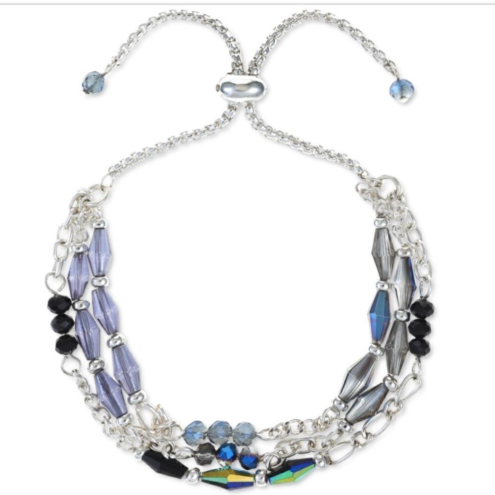Style & Co Multi-Bead Layered Slider Bracelet